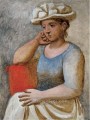 Mujer recostada sobre sombrero blanco cubista de 1921 Pablo Picasso